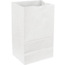 DURO Standard SOS Bags - 4.19" Width X 6.31" Length - White - Virgin Paper - 1Carton - 500 Per Carton - Grocery, Food