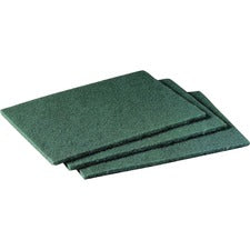 Scotch-Brite Scrubbing Pads - 9" Height x 6" Width x 9" Depth - 60/Carton - Synthetic - Green