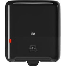 Tork Matic Hand Towel Roll Dispenser Black H1 - Tork Matic Hand Towel Roll Dispenser, Black, Elevation, H1, One-at-a-Time Dispensing With Refill Level Indicator - 5510282