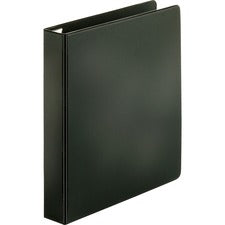 Business Source EasyOpen Locking Slant-D Ring Binders - 1 1/2" Binder Capacity - Letter - 8 1/2" x 11" Sheet Size - 325 Sheet Capacity - Slant D-Ring Fastener(s) - Inside Front & Back Pocket(s) - Polypropylene, Chipboard - Black - Locking Ring, Non-stick,