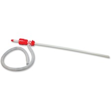 Impact Products Siphon Drum Pump - 4.6" Width x 45" Length - 6 / Carton - Red, White