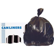 AccuFit Accufit Low-Density Can Liners, Black, 55 gal, 0.9 mil 40 x 53 100/Carton