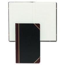 Texthide Eye-ease Record Book, Black/burgundy/gold Cover, 14.25 X 8.75 Sheets, 300 Sheets/book