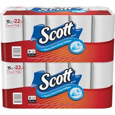 Scott Paper Towels Choose-A-Sheet - Mega Rolls - 1 Ply - 102 Sheets/Roll - White - Perforated, Absorbent, Durable - For Home, Office, School - 30 / Carton