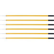 Ettore Trash Picker - 44" Reach - Lightweight, Ergonomic Handle, Safety Guard, Extended Tip - Steel - Gold - 6 / Carton