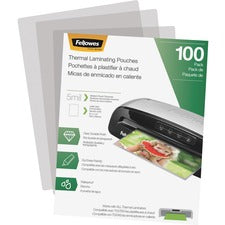 Laminating Pouches, 5 Mil, 9" X 11.5", Gloss Clear, 100/pack