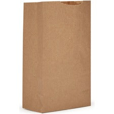 AJM Kraft Grocery Bags - 4.30" Width x 2.40" Length - Brown - Kraft Paper - 500/Pack - Grocery, Food, Sandwich, Vegetables, Grain