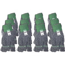 Genuine Joe 5" Headband Earth Mop Refill - Polyester Fiber