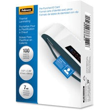 Laminating Pouches, 7 Mil, 3.88" X 2.63", Gloss Clear, 100/pack