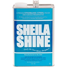 Sheila Shine Cleaner Polish - Liquid - 128 fl oz (4 quart) - 4 / Carton - Blue, White