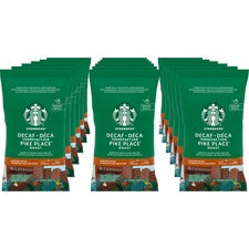 Starbucks Decaf Pike Place Coffee Pack - Medium - 2.5 oz Per Packet - 18 / Box