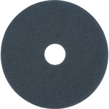 3M Blue Cleaner Pad 5300 - 5/Carton - Round x 14" Diameter x 1" Thickness - Scrubbing, Cleaning - Concrete, Vinyl Composition Tile (VCT), Sheet Vinyl, Linoleum Floor - 175 rpm to 600 rpm Speed Supported - Durable, Dirt Remover, Scuff Mark Remover - Nylon,