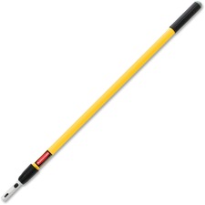 Rubbermaid Commercial Hygen Quick Connect Handle - 72" Length - Yellow - Aluminum - 6 / Carton