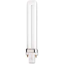 Satco 13-watt Pin-based Compact Fluorescent Bulb - 13 W - 800 lm - T4 Size - Warm White Light Color - GX23 Base - 12000 Hour - 4400.3&deg;F (2426.8&deg;C) Color Temperature - 82 CRI - Energy Saver - 50 / Carton