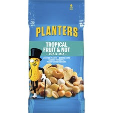 Planters Tropical Fruit & Nut Trail Mix - Gluten-free, No Artificial Color, Preservative-free, No Artificial Flavor - Tropical Fruit & Nut - 2 oz - 72 / Carton