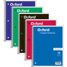 Coil-lock Wirebound Notebooks, 3-hole Punched, 1-subject, Medium/college Rule, Randomly Assorted Covers, (70) 10.5 X 8 Sheets