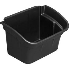 Rubbermaid Commercial Utility Cart 4-gallon Bin - 12.1" Length x 17" Width x 12.5" Height - Plastic - Black