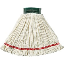 Web Foot Wet Mop Head, Shrinkless, Cotton/synthetic, White, Large, 6/carton