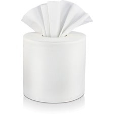 Solaris Paper Livi VPG Select Center Pull Towel - 2 Ply - 7.40" x 10.90" - White - Center Pull, Embossed, Easy Tear, Soft, Absorbent, Thick, Perforated - For Bathroom, Office Building, Restroom, Hand - 6 Rolls Per Container - 660 Per - 1 / Carton
