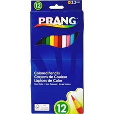 Long-Length Colored Pencil Set, 3.3 mm, 2B, Assorted Lead and Barrel Colors,  100/Pack