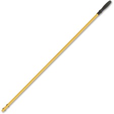 Rubbermaid Commercial Hygen Quick Connect Mop Handle - 58" Length - Yellow - Aluminum - 6 / Carton