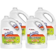 fantastik&reg; Disinfectant Degreaser - Spray - 128 fl oz (4 quart) - Fresh Scent - 4 / Carton - White