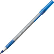 BIC GSMG11 BLU Round Stic Grip Xtra Comfort Ballpoint Pen, Blue Ink, 1.2mm,  Medium, Dozen by BIC CORP.