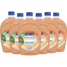 Softsoap Antibacterial Hand Soap - Crisp Clean Scent - 50 fl oz (1478.7 mL) - Bacteria Remover - Hand, Skin, Kitchen, Bathroom - Orange - Refillable, Recyclable, Paraben-free, Phthalate-free, pH Balanced, Biodegradable - 6 / Carton