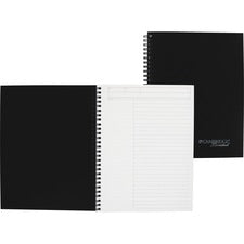Wirebound Guided Action Planner Notebook, 1-subject, Project-management Format, Dark Gray Cover, (80) 9.5 X 7.5 Sheets