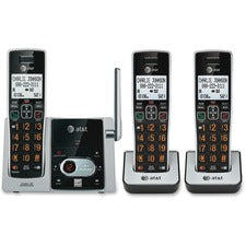 AT&T CL82313 DECT 6.0 Cordless Phone - 1 x Phone Line - 3 x Handset - Speakerphone - Answering Machine - Hearing Aid Compatible