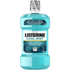 LISTERINE&reg; Cool Mint Antiseptic Mouthwash - For Plaque, Bad Breath, Gingivitis - Mint - 1.59 quart - 1 Each