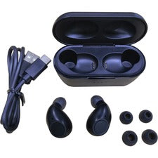 Compucessory Earset - Wireless - Bluetooth - Earbud - In-ear - Black