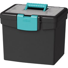 Storex Plastic Letter Tray, Storage for Documents and Office Supplies,  Teal, 5-Pack