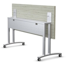 Special-T Structure Series C-Legs - Powder Coated C-leg, Metallic Silver Base - 2 Legs - Assembly Required