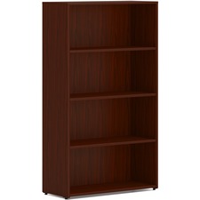 HON Mod HLPLBC3013B4 Book Case - 30" x 13" x 53" - 4 Shelve(s) - Finish: Mahogany