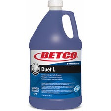 Betco Symplicity&trade; Duet L Detergent With Bleach Alternative, Fresh Scent, 128 Oz, Blue - Ready-To-Use Liquid - 142.92 oz (8.93 lb) - Fresh Scent - Blue