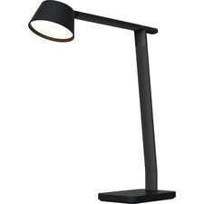 Bostitch Verve Adjustable LED Desk Lamp - LED Bulb - Adjustable, Dimmable, Adjustable Brightness, Clock, Durable, USB Charging, Swivel Base, Color Changing Mode - Aluminum - Desk Mountable - Black - for Desk - Alexa Supported