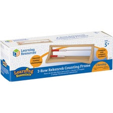 Learning Resources 2 Row Rekenrek Counting Frame - Skill Learning: Counting, Addition, Subtraction, Visual, Number Recognition, Fine Motor - 5 Year & Up - Multi