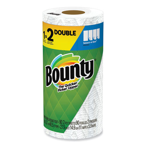 Procter & Gamble Bounty Kitchen Roll Paper Towels, 2-Ply, White, 10.5 x  11, 87 Sheets/Roll, 4 Triple Rolls/Pack, 6 Packs/Carton, PGC06109