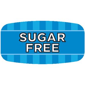 Label - Sugar Free 4 Color Process/UV 0.625x1.25 In. Rectangular 1000/Roll