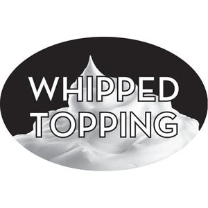 Label - Whipped Topping 4 Color Process 1.25x2 In. Oval 500/rl