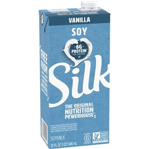 Silk Aseptic Vanilla Soymilk-32 fl oz.-12/Case