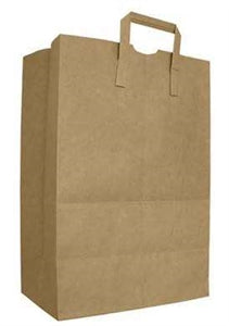 Ajm Bag 70# Kraft Bag With Handle-300 Count