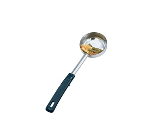 Vollrath 4 oz. Stainless Steel Black Handle Solid Spoodle-1 Each
