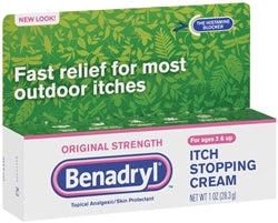 Benadryl Topical Original Cream-1 oz.-6/Box-4/Case