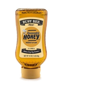 Busy Bee Clover Squeeze Honey Single Serve-16 oz.-12/Case