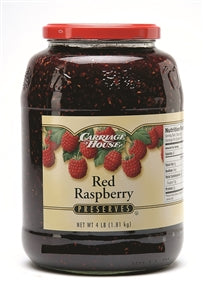 Carriage House Red Raspberry Preserves-4 lb.-6/Case