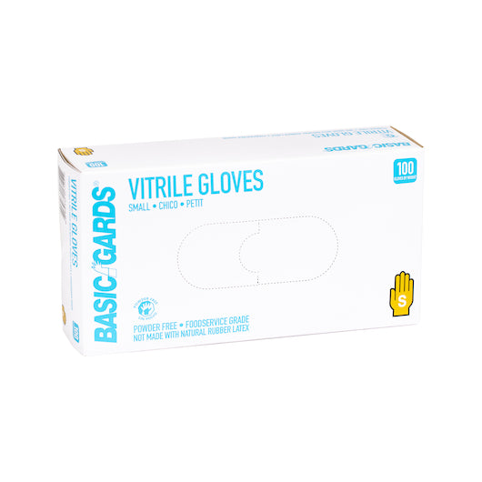 Handgards Powder Free Blue Vitrile Small Glove-100 Each-100/Box-10/Case