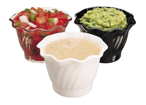 Cambro 5 oz. Clear Swirl Bowl-24 Each-1/Case