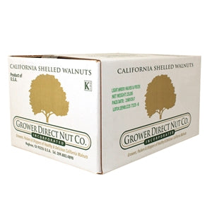Commodity Light Amber Combo Walnut Halves & Pieces-25 lb.-1/Case